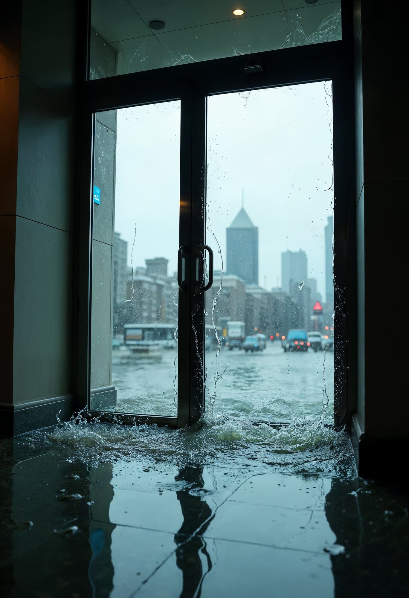 Flooding damage after restoration